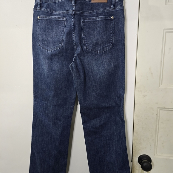 Sz 11 **PETITE** Judy Blue Dark Blue STRAIGHT LEG, Mid Rise Jeans - Picture 6 of 6